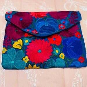 Embroidered Clutch